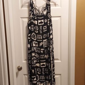 Dresses size large, black & white. Cotton fabric, great for summer events!
